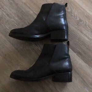 Cole Haan Black Ankle Leather Boots